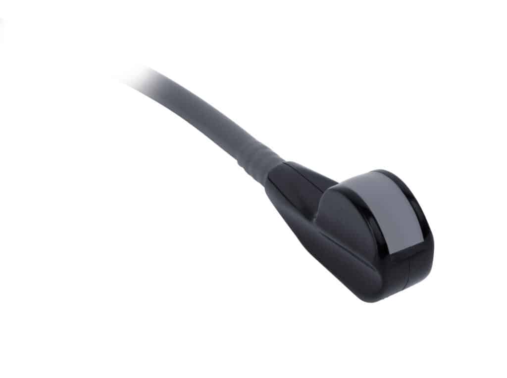 Sonde vétérinaire microconvexe Draminski Glowica 192, conçue pour les examens rectaux chez les équins et animaux ruraux. Compatible avec échographes Draminski.