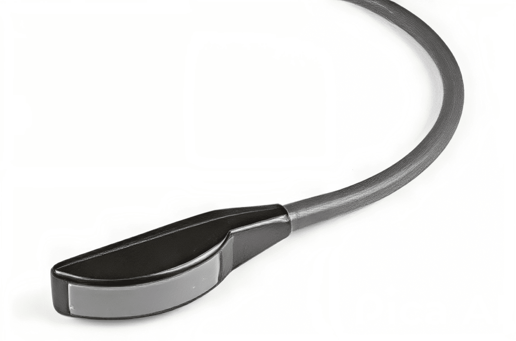 Sonde vétérinaire convexe rectale Draminski Glowica 159, conçue pour les diagnostics reproductifs et abdominaux chez les bovins et équins. Compatible avec échographes Blue, 4Vet SLIM et ISCAN2 Multi.