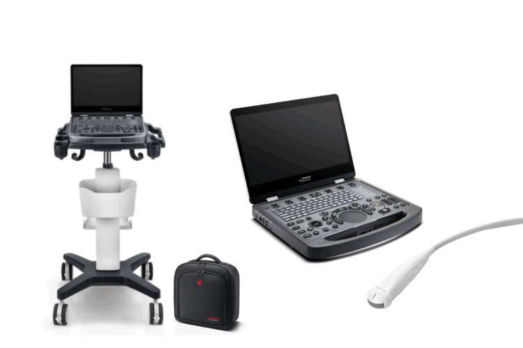 Echographe Vetus E5 sonde MC11-3M+sac+chariot